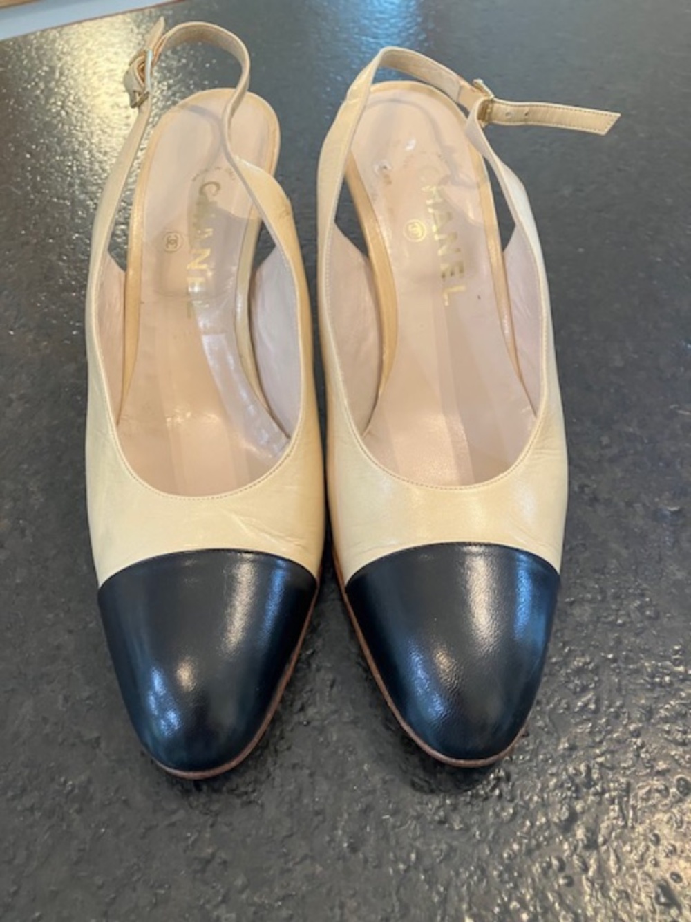 Vintage Chanel Slingback Pumps -size 9.5 A